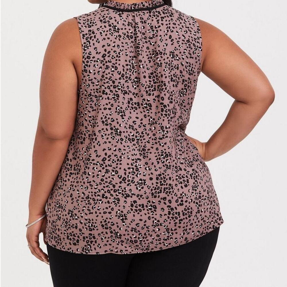 Torrid Brown Leopard Tie Neck Tank 1X NWT 11806739 - Picture 2 of 13